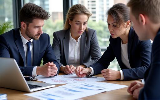 Professionals collaborating on talent acquisition strategy
